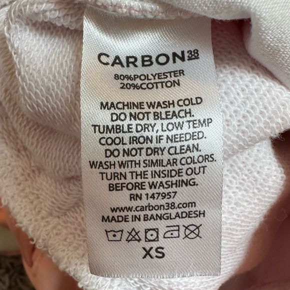 Carbon38 Tropical Palm Tree Sweatpants Pink & Orange Size XS - Picture 10 of 10